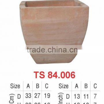 Outdoor terracotta flower pots