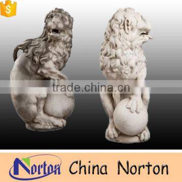 Sculpting marble doorway decoration lion stone sculpture NTBM-L005Y