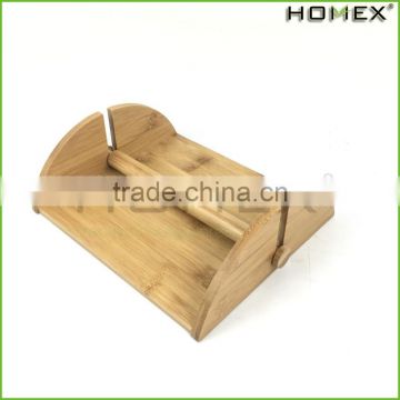 Bamboo Flat Napkin Holder Stand with Lift Bar Homex BSCI/Factory