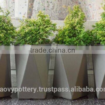 Polystone Asymmetric Planter