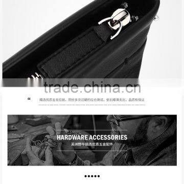 Portable Luxury Genuine Cowhide Leather Clutch Small Evening Bag photo-6