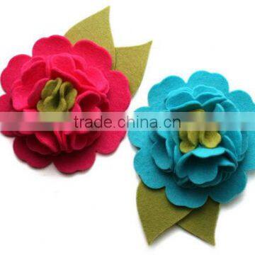 2017 hight quality new products hot sale interior home party decoration handmade promotion felt artificial flower heads