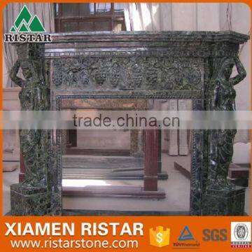 For sale carving black marble fireplace surround mantel RST-FP-K003