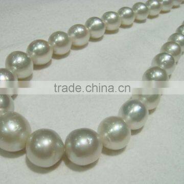 Fashion 11-11.5mm AA White Round South Sea Pearl Strands photo-3