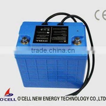 Lithium ion 12V40Ah LiFePO4 battery for EV Floor Scrubber machine,Golf Cart battery