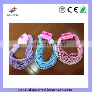 Fashion soft decorative hair rubber bands 2016 hair tie for girls