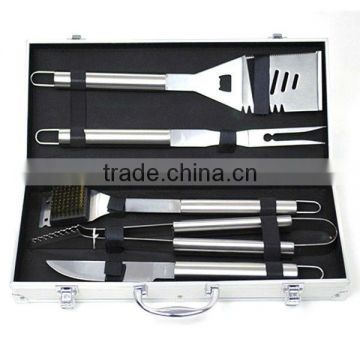 BQ-0073 5pcs hollow handle stainless bbq