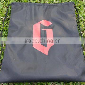 2016 Fashion Promotion Hot Sell Black Sport Drawstring Bag, Polyester Drawstring Bags photo-2