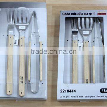 BBQ tool Wooden Roasting Fork Set Roasting fork cheap price