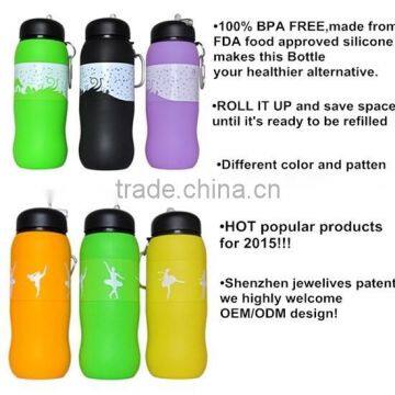 Novelty Ideal Gift Silicone Kid Water Bottle for School photo-3