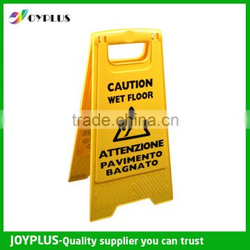 Yellow Plastic Caution Sign Board