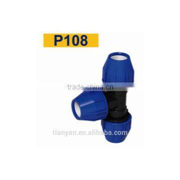 TY High Quality PP Compression Fittings TEE Eco-friendly Cheap Price Full Size Factory Price List Discount photo-2