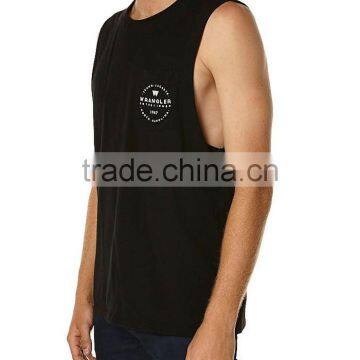 Silk Screen Printed Muscle Singlet