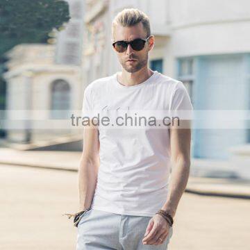 Cotton+Elastic T-Shirt Fashion Design Slim Fit Man Tee Printing Men T-shirt photo-4