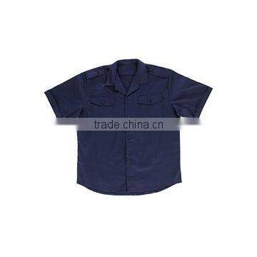 Solid Color Worker Uniform Front Pocket Workwear Man Work Shirts photo-5