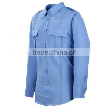 Long Sleeve Polyester Solid Men's Shirt Security Uniform