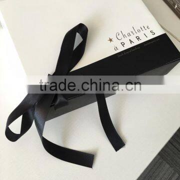 drawer style packaging box for scarf with ribbon