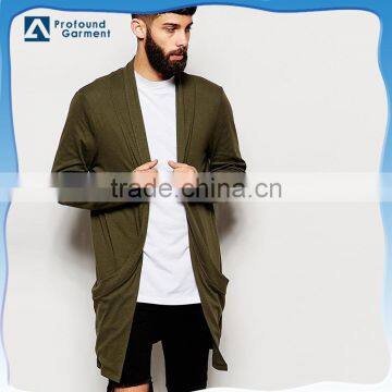 wholesale mens long cardigan sweater pockets