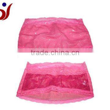 wholesale high quality sequin boob tube top bra withred bead cheap price inner wear (accept OEM)