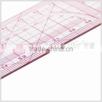 Kearing Manufacture 5*50cm Straight Flexible 1.2mm Thickness Sandwich Line Plastic Garment Ruler for Fashion Design#8003 photo-5