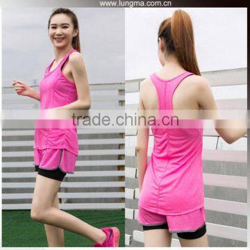 Wholesale Custom Women Rash Vest Yoga Tank Tops Gym Fitness Workout Clothes