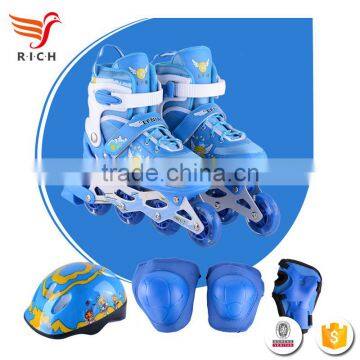 WSJ-X09 2017 Wholesale Customize Kids Wheel Safety Sport Roller Skate Led Shoes photo-2