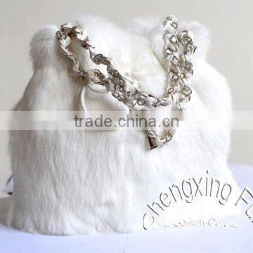 CX-H-35A Genuine Rabbit Fur Women Fashion Hand Bags