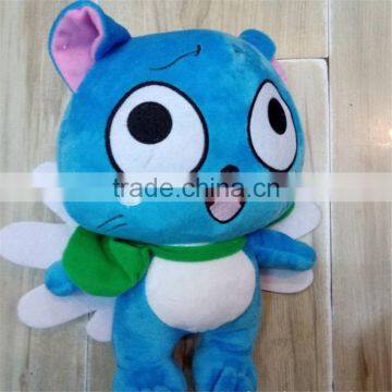 wholesale Christmas gift Office decoration Anime cartoon plush fairy tail figure stuffed toy