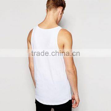Mens Plain White Tank Custom 100 Cotton Tank Top photo-2