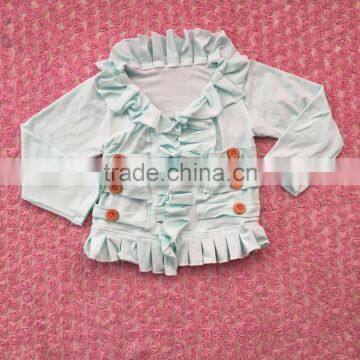 high quality baby top Three fold with Button six color to choose