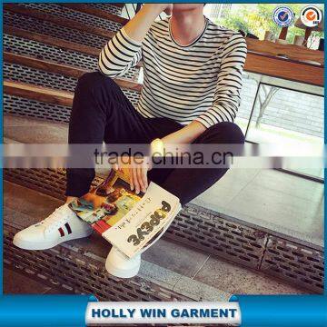 Men's Stripe Dri Fit Tshirt Wholesale China photo-2