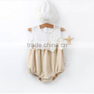 Wholesale Sling Design Baby Jumpsuit Girl Floral Romper Newborn Baby Clothes photo-5