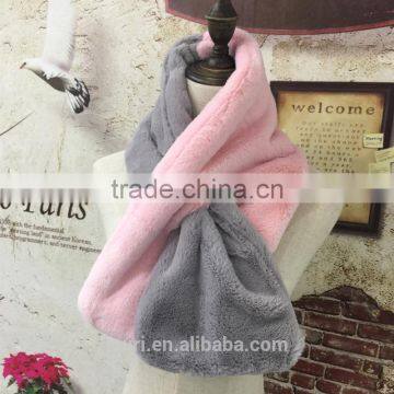 Brand Scarf Faux Rabbit Fur Scarf 2016 Female Best Quality Women Wrap Warmer Neck Warmers photo-2