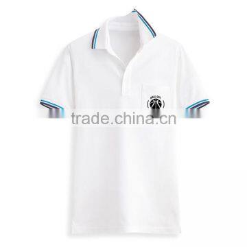 High Quality Pocket Design Custom Collar Combination Free Sample Cotton Golf Polo Shirt photo-6