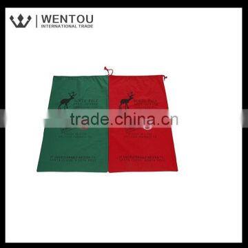Wholesale Christmas Canvas Santa Sack With Red Drawstring photo-6