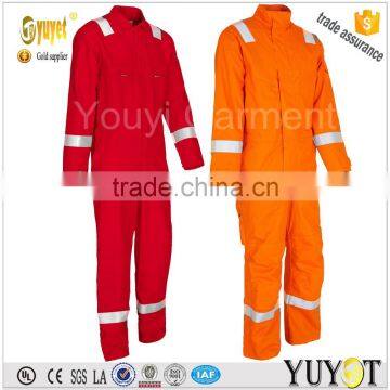 3M FR Reflective Tape Nomex IIIA Flame Resistant Coverall-Safety Wit YKK Zipper