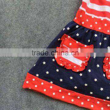 Baby Girls Fourth of July Outfits 4th of July Dress 2-7t Girls July 4th Outfit Children Patriotic Dress Sets Kids Clothing Sets photo-2