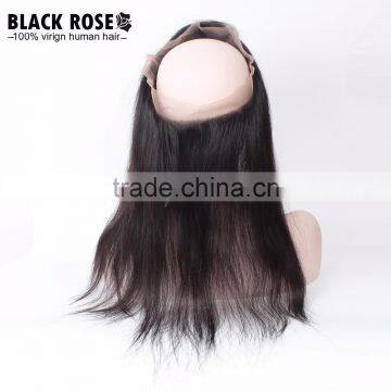 New Arrival!!! 100% Virgin Indian Hair All Hand Tied 360 Lace Frontal Closure With Elastic Band, Virgin Hair 360 Lace Frontal photo-2