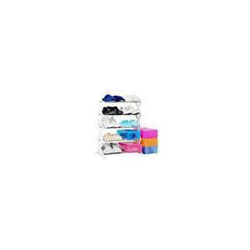 White, Pink, Blue 5 Tier 15 Pair Shoe Storage Shelves JP-SR405