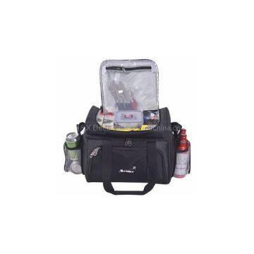 Dual Insulated Compartment. Aluminium foil, High-Density Insulation, 4 Heat-Sealed Removable Thick Peva Liners. Multiple Pockets - Soft Cooler bag