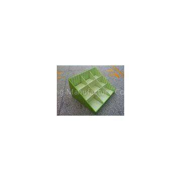 100% recyclable green color corrugated cardboard counter displays box with 3 tiers