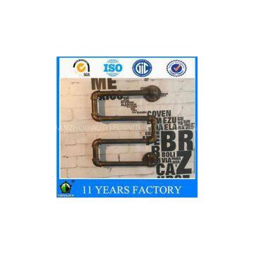 American Style Indusrial Plumbing Snake Pipe Wine Bottler Holder Rack