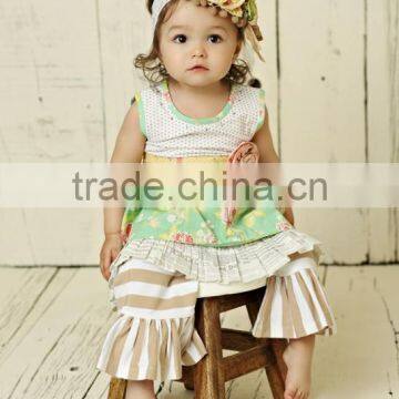 conice nini girls boutique clothing Mustard pie sleeveless clothes for wholesale