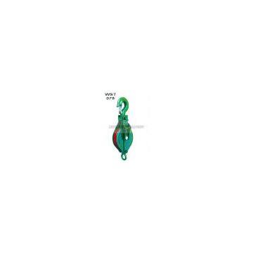 7111 open type pulley block single sheave with hook