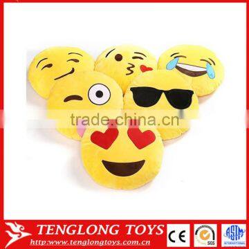 Hot Sale 32cm Soft Plush Custom Funny Emoticon Emoji Pillow