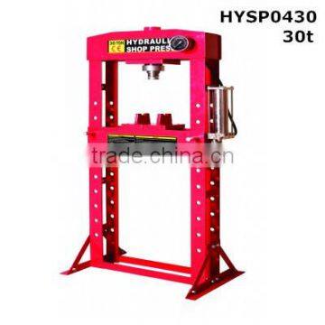30T Pneumatic Shop Press With Gauge
