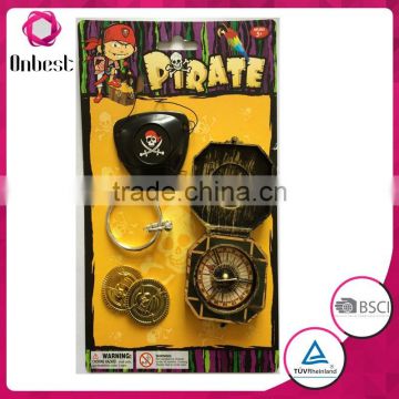 Pirate compass plastic pirate gold coins for wholesale