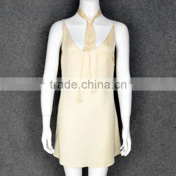 Women Deep V Choker Neck Satin Slip Dress Sexy Strappy Sleeveless A-Line Summer Evening Party Dress Sundress Club Wear photo-4