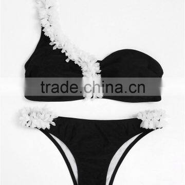 One Shoulder Bathing Suit 2017 Oem Custom Bikini Swimwear photo-2