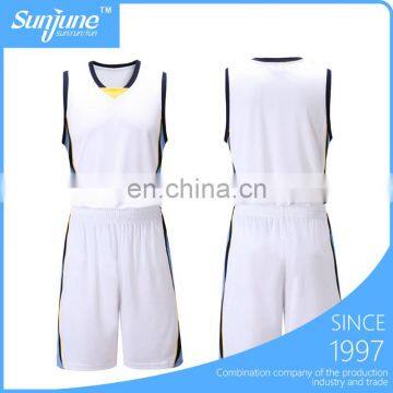 Latest blank sports team set basketball jersey uniform